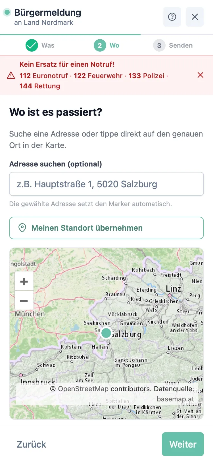 2 – Wo ist es?