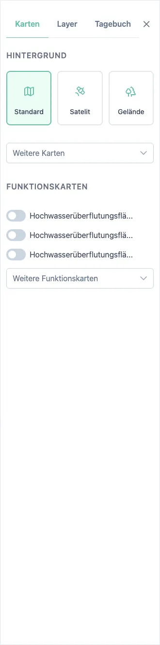 Hintergrundkartenauswahl