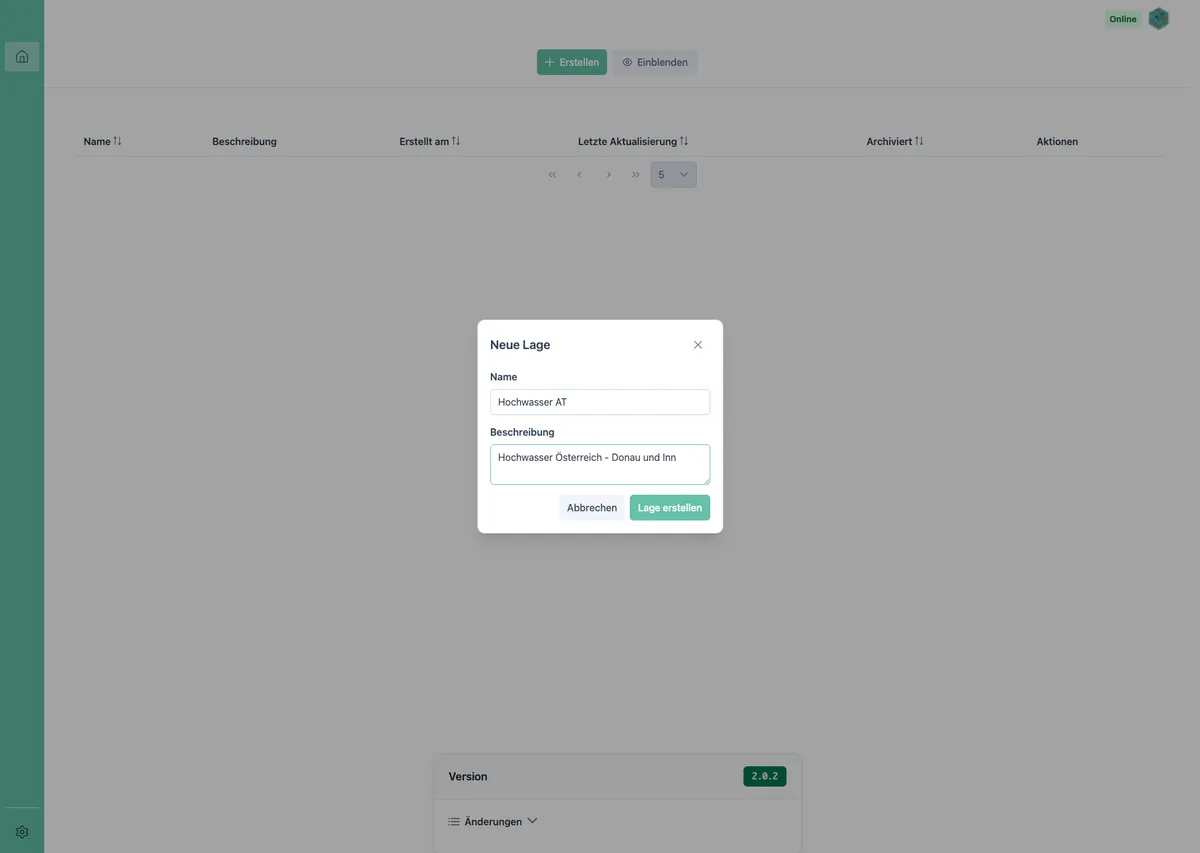 Lage erstellen