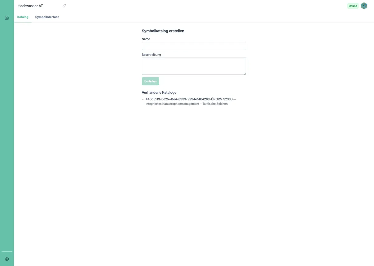 Verwaltung des Symbolkatalogs
